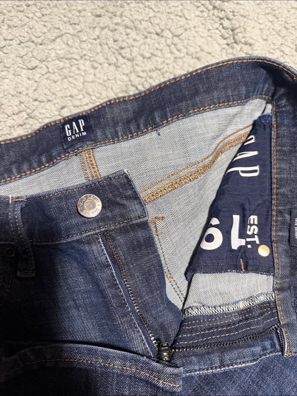 GAP Women's High-Rise Dark Blue Stretch Jeans